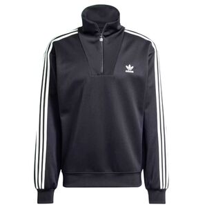 Adidas Adicolor Funnel Neck Track Top Pullover Black Qtr Zip Jacket Small NWT